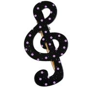 Practical Resin Hair Clip With Star Striped And Music Note Patterns Secure Grip For Different Hair Types Star Striped Musical Note Clip