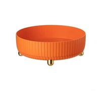 Practical Rotating Organizer for For kitchen and Bathroom, Great for Efficient Storage Solutions (Orange)