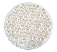 Practical Round Dumpling Mould (121 Small Dough Rounds) - Cutting Device 32 cm with 121 Holes - For Turkish Dumplings or Manti - White