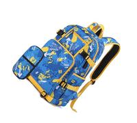 Practical School Bag with Pencil Case for Student Daypack Large Capacity Laptop Backpack Multiple Pockets Rucksack