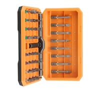 Practical Screwdriver Set with Ratcheting Mechanism 58 Tooth Rotation Design Portable Tool Box Included Practical Ratchet Screwdriver Kit