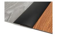 Practical Self Adhesive Floor Transition Strip Carpet to Tile Flat Edging Trim PVC Waterproof Divider for Doorway Suitable for Connecting Floor Gaps(Black,4CM)