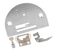 Practical Sewing Machine Needle Position 4 Piece Set Includes Presser Foot Feed Dog Throat Plate and Needle Clamps Sewing Machine Attachments