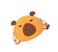 Practical Silicone Animal Shoulder Bag Cartoon Satchel Casual Crossbody Bags For School Trip And Everyday Adventures Capybara Kids Purse