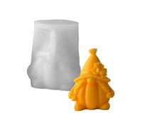 Practical Silicone Gnomes Mold with Detailed Design Sculpture Moulds for Crafting Unique and Resin Art Silicone Pumpkin Mold