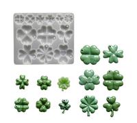 Practical Silicone Mold Landscape Molds for Making Four Leaves Clovers Pendants Other Jewelry Designs Four Leaves Clovers Pendant Silicone Mold