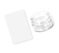 Practical Silicone Nails Stamper with High Visibility for Creative Nails Art At Home or in Professional Occasion Art Stamping Plate
