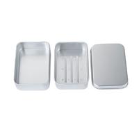 Practical Soap Box with Lid Aluminum Travel Soap Storage Case Soap Dissolving and Travel