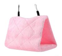 Practical Soft Fabric Bird's For nest Ideal Hanging Solution in the Cage (Light Pink M)