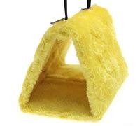 Practical Soft Fabric Bird's For nest Ideal Hanging Solution in the Cage (Yellow S)