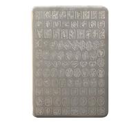 Practical Stainless Steel French Nails Art Transfer Plate Tulips Theme Suitable for Easy Manicure At Home or Travel Stainless Steel Nails Stamping Plate