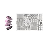 Practical Stamp Plate Rust Resistant Nails Art Template for Creating Characteristic Looks for Any Occasion Nail Stamp Plates