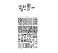 Practical Stamping Plate Rust Resistant Nails Art Template Suitable For Creating Distinctive Looks For Any Occasion Floral Nail Stamping Plates