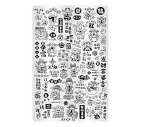 Practical Stamping Plate Rust Resistant Nails Art Template Suitable for Creating Distinctive Looks for Any Occasion Chinese Nail Template