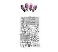 Practical Stamping Plate Rust Resistant Nails Art Template Suitable for Creating Distinctive Looks for Any Occasion French Tip Art Templates
