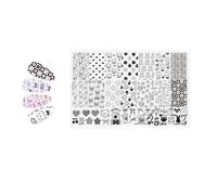 Practical Stamping Plate Rust Resistant Nails Art Template Suitable for Creating Distinctive Looks for Any Occasion Beginner Friendly Nail Stamping Kit