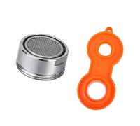 Practical Sturdy Brass Faucet Aerator 24mm Thread Mixed Nozzle for Enhances Water Flows and Energy Water Savings Replaceable Filter Nozzle