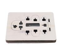 Practical Sturdy Wood Materials Leather Punches Die for Crafting Handbag Coin Holder Charm and Card Bag Bag Leather Projects