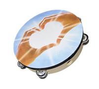 Practical Tambourine With Soft Grip Edges Handheld Drum For Choirs Dance Classes And Craft Projects Professional Alloy Tambourine