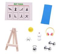 Practical Tiny Sports Gears For Dollhouses 23 Pieces Miniature Golfs Baseball And Tennis Set Decoration And Playtimes Dollhouses Fitness Room