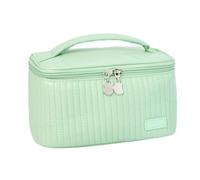Practical Travel Cosmetic Bag with Spacious Storage and Easy Access PU Leather Makeup Pouches for Essential