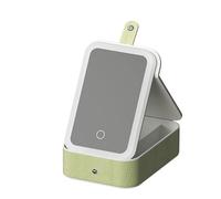 Practical Travel Makeup Case with Integrated LED Lighting and Jewelry Storage Box Sturdy Designs for On The Way Portable Travel Case