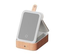 Practical Travel Makeup Case with Integrated LED Lighting and Jewelry Storage Box Sturdy Designs for On The Way Portable Travel Case