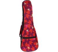Practical Ukulele Bag Concert Size 22.79x7.86x2.75in Oxford Cloth Geometric Pattern Case for Travel