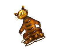Practical Vertical Cats Bowl Stand with Nonslip Base Suitable for Portable Living Space Permanent Iron Puss Stand
