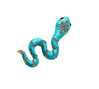 Practical Vintage Brooch Rhinestones Pin Snake for Women Embellished with for a Sophisticated Look Animal