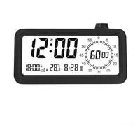 Practical Visual Timer and Alarm Clock Supporting Successful Student Schedules (Black)