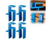 Practical Wardrobe Cabinet Board Clip, Closing Fixed Clip Carpentry Tools for 15 20mm Wardrobe, Removable Drawer Front Stay Clamps Attachment, for Home, Office Wardrobes and Closet Doors