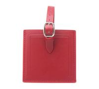 Practical Wear Resistant PU Leather Bag Label Square Styles Ample Information Space Friendly Suitcase for Travelers PU Leather for Business Traveler