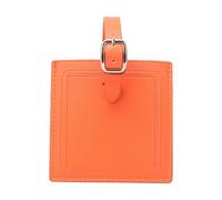 Practical Wear Resistant PU Leather Bag Label Square Styles Ample Information Space Friendly Suitcase for Travelers PU Leather for Business Traveler