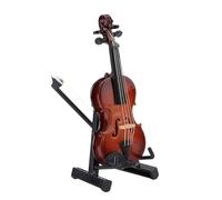 Practical Wood Small Violin Ornament Wood Texture for Tabletop Shelf Showcases Shelves Desks and Collections Display Shelf Violin Accessory