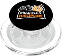 Practice And Discipline Mindset Emblem For Focused Achievers PopSockets PopGrip for MagSafe