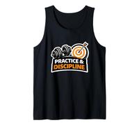 Practice and Discipline Mindset Emblem for Focused Achievers Tank Top