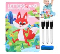 Practice Cards, Pen Guide, Early Education, Writing Training Set for Handwriting, Learning Book, Interactive Fun, Competence Development for Children, Preschool Children