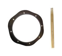 Practice Drum Pad with Drum Sticks - Lightweight Silent Drum Training Pad for Beginners Adults Kids Drummers - Sturdy Portable Jazz Drum Simulator