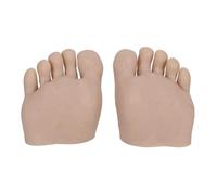 Practice False Foot Model Soft Silicone Fake Foot Prosthesis Manicure Tool Half Design For Nails Tips Art Training Practice Model