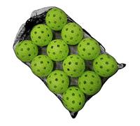 Practice Golf Balls - 12 Pieces Practice Equipment, Hollow Batting Ball with Airflow and Drawstring Mesh Bag for Indoor, Outdoor, Yard, Home, School, Classroom, Park and Beach