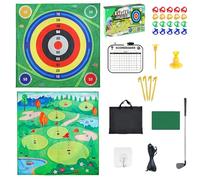 Practice Golf Mat, Exercise Practice Equipment, Portable Golf Mat with Hitting Lawn, for Kids Beginners Outdoor Indoor Home Patio Field Office Lawn Garage