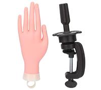 Practice Hand for Acrylic Nails,Adjustable Fake Mannequin Hands for Nails Practice, Flexible Movable Nail Art Training Hand for Nail Practice Nail Art Supply