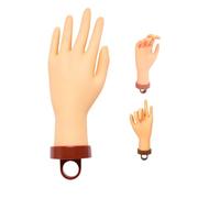 Practice Hand for Acrylic Nails : Finger Bendable Bail Practice Hand,Silicone Practice Nail Hand for Manicure Beginners and Nail Art Display,Soft Mannequin Hand for Nails