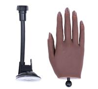 Practice Hand For Acrylic Nails Silicone Hand Practice Flexible Finger Fake Training Hand False Mannequins Hands
