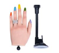 Practice Hand For Nails Silicone Hand Practice Flexible Finger Fake Training Hand False Mannequins Hands
