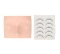 Practice Lash Mannequin Head Realistic Soft Touch Eyelash Extension Training Head Model for Eyelash Extensions Beginners and Professionals Soft PVC Material 11.5 x 9.3 x 6.3 cm 5