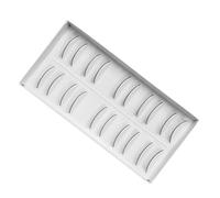 Practice Lashes - False Fringe, 10 Pairs Training Flutter For Cosmetic Learning, Synthetic Fibres With Sticky Base, Salon Supplies, Adhesive Lash Strips For Beginners, Students And Stylists