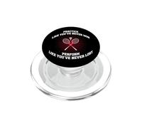 Practice Like You've Never Won Badminton Retro Vintage PopSockets PopGrip for MagSafe
