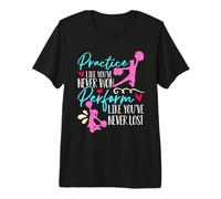 Practice Like You've Never Won Love Cheering Cheerleading Premium T-Shirt